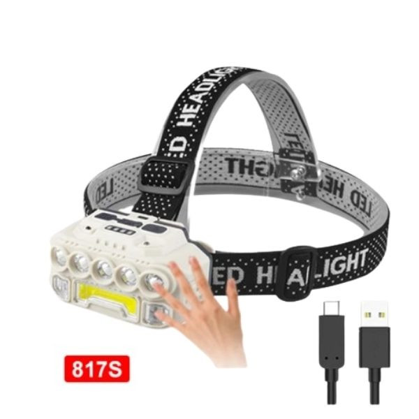 چراغ پیشانی شارژی سنسوردار مدل HX-817S