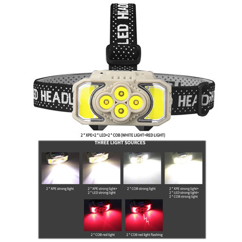 چراغ پیشانی شارژی سنسوردار مدل HX-815S