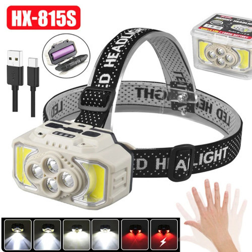 چراغ پیشانی شارژی سنسوردار مدل HX-815S
